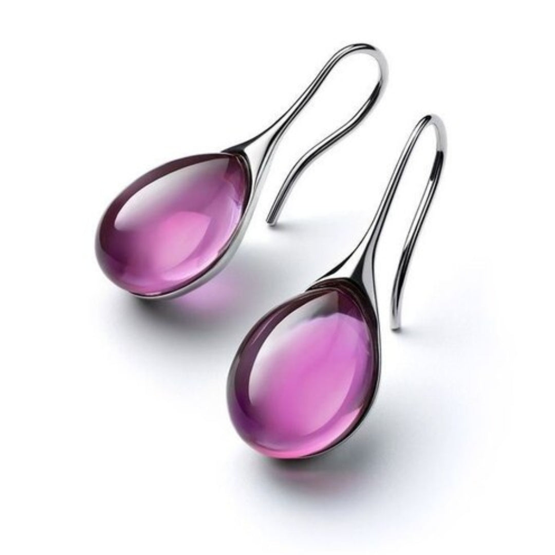 Margeret™ | Crystal Drop Earrings in Gold and Silver