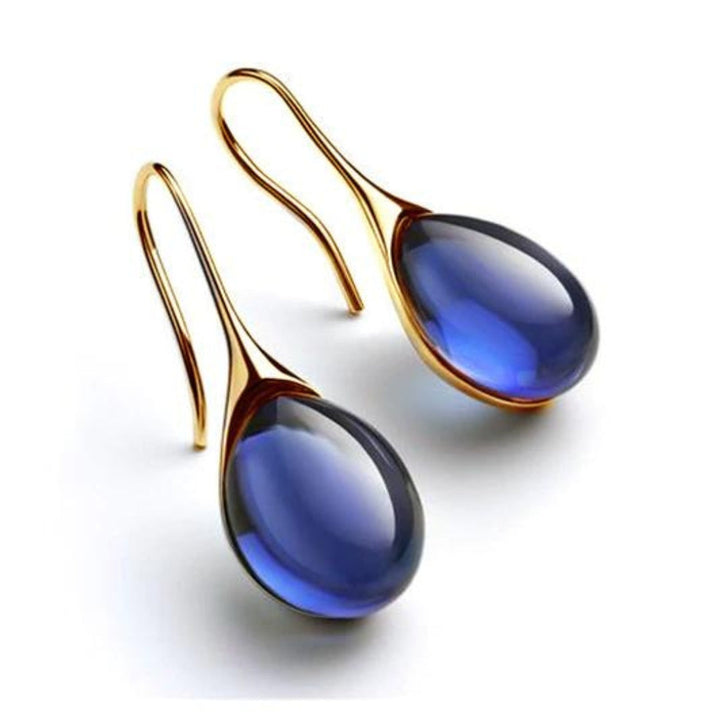 Margeret™ | Crystal Drop Earrings in Gold and Silver
