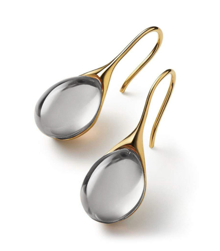 Margeret™ | Crystal Drop Earrings in Gold and Silver