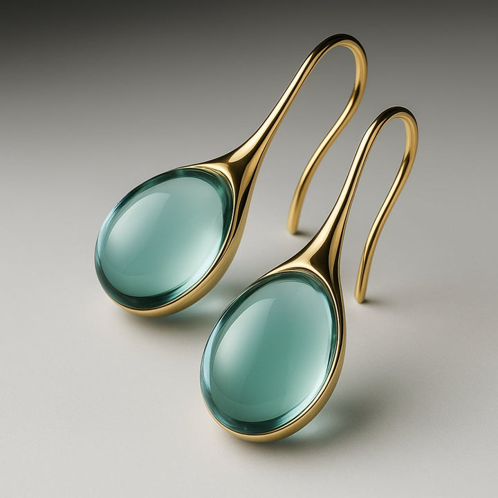 Margeret™ | Crystal Drop Earrings in Gold and Silver